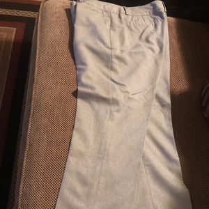 Banana Republic cropped metallic silver pants